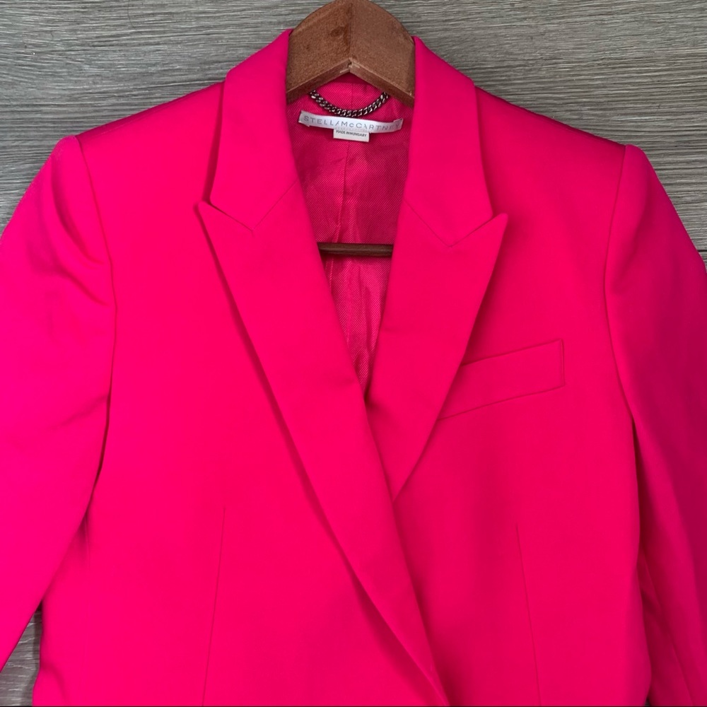 Stella McCartney Dahlia Hot Pink Blazer Size XS - Picture 10 of 16
